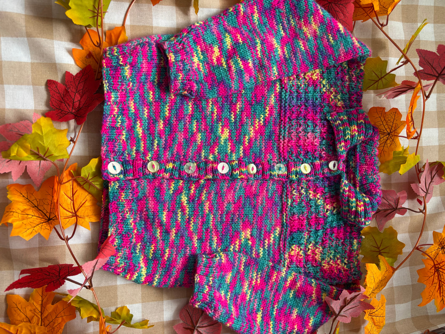 Size 4-6 Years, Boo Crew, Multi coloured Cardi
