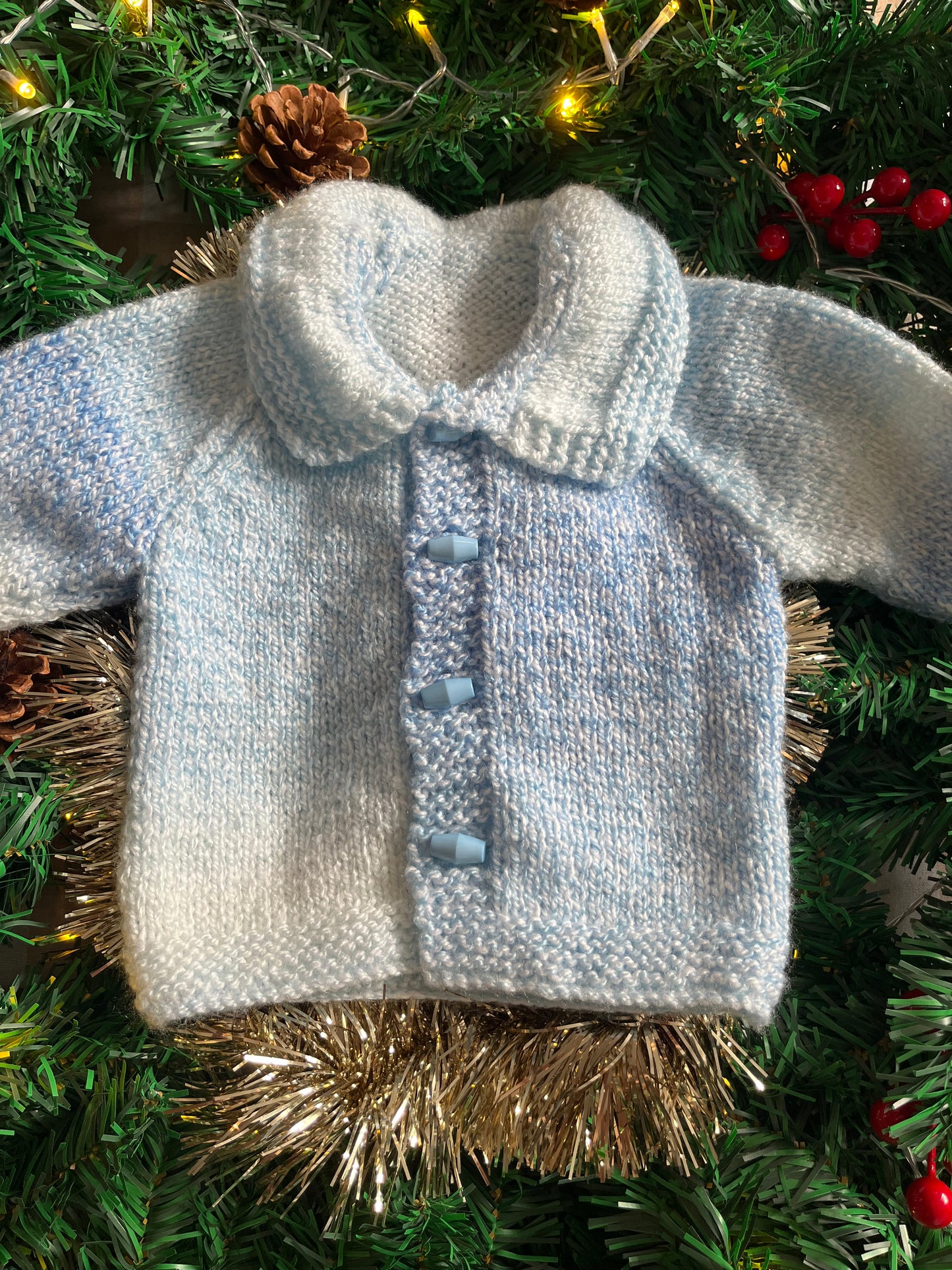 Personalise Me, Size 6-12 Months, Christmas Duck & Chicks Cardi