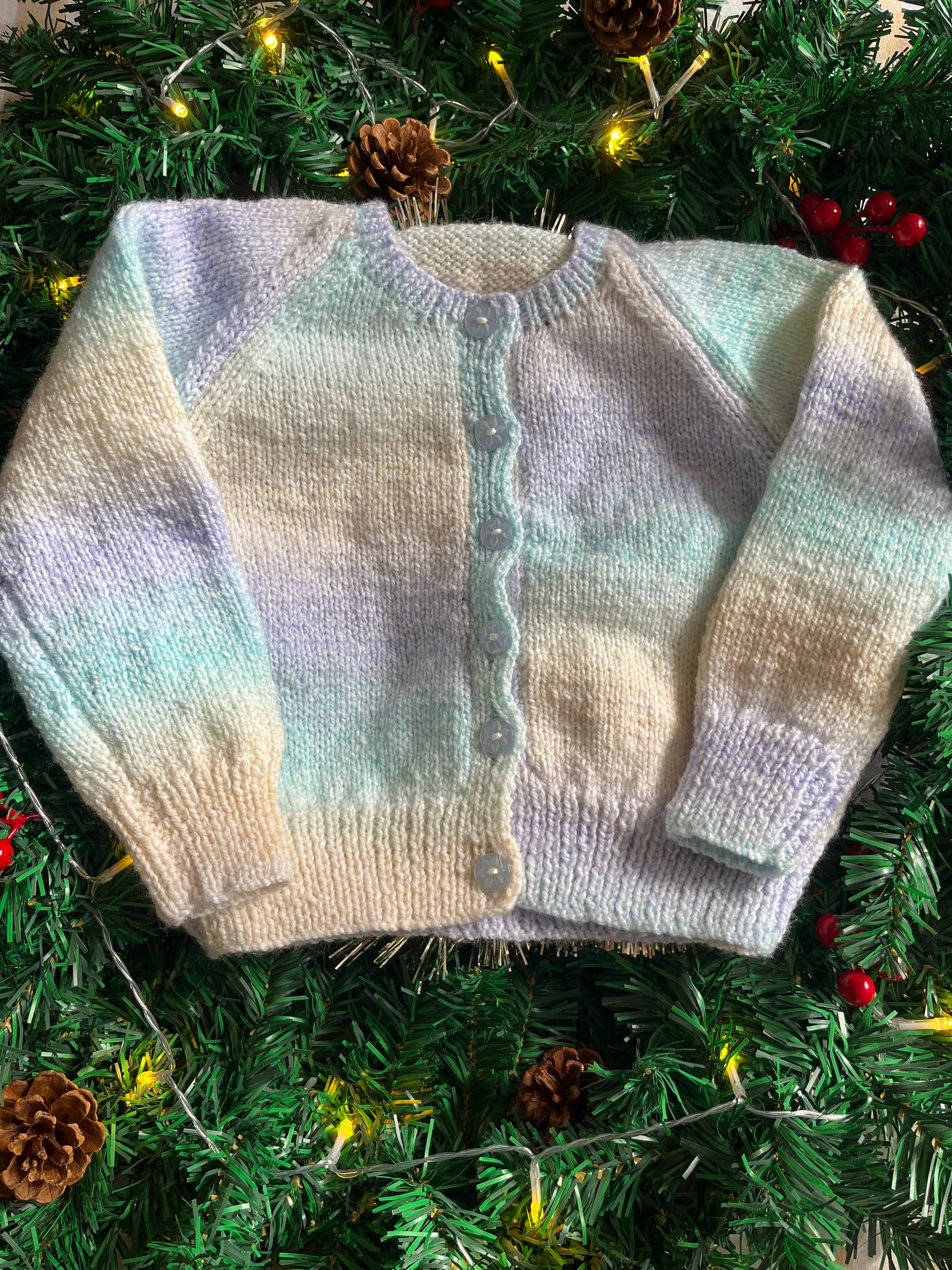 Size 2-4 Years, I Believe, Fairy & Christmas Tree Cardi