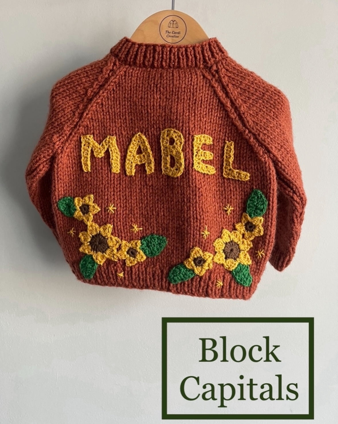 Personalise Me, Size 1-2 Years, sleeping Fox Cardi