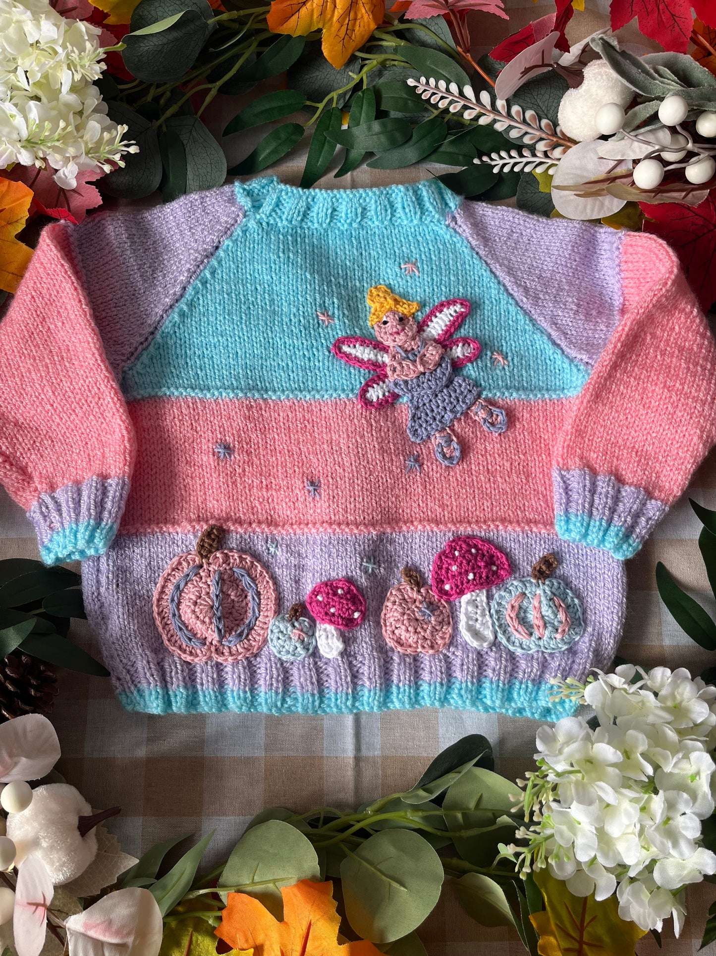 Size 1-2 Years, Pumpkin Fairy Cardigan
