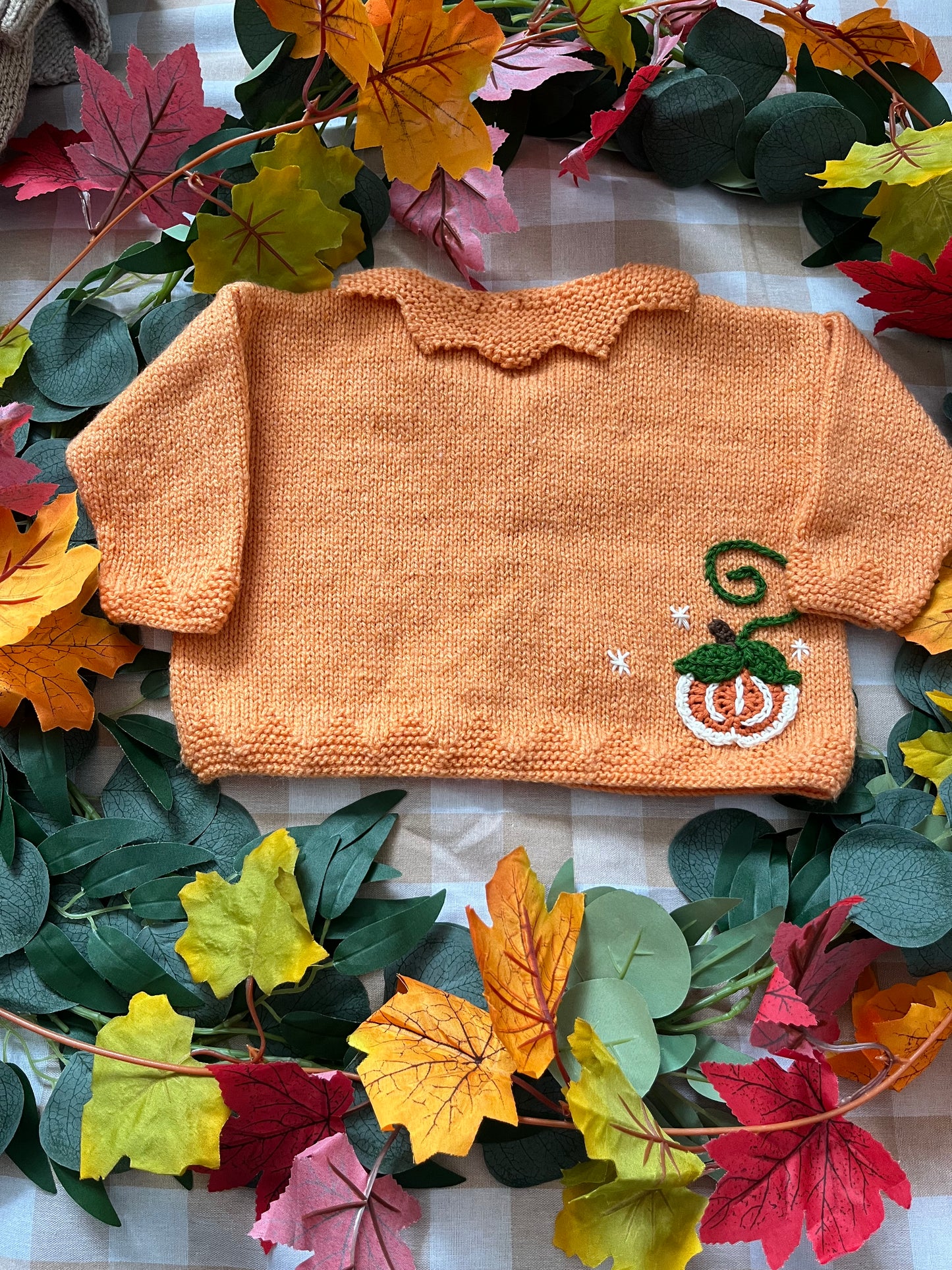 Personalise Me, Size 6-12 Months, Name Cardigan, Pumpkin Cardigan