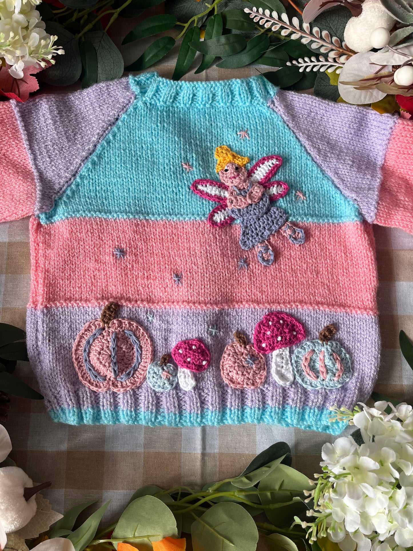 Size 1-2 Years, Pumpkin Fairy Cardigan