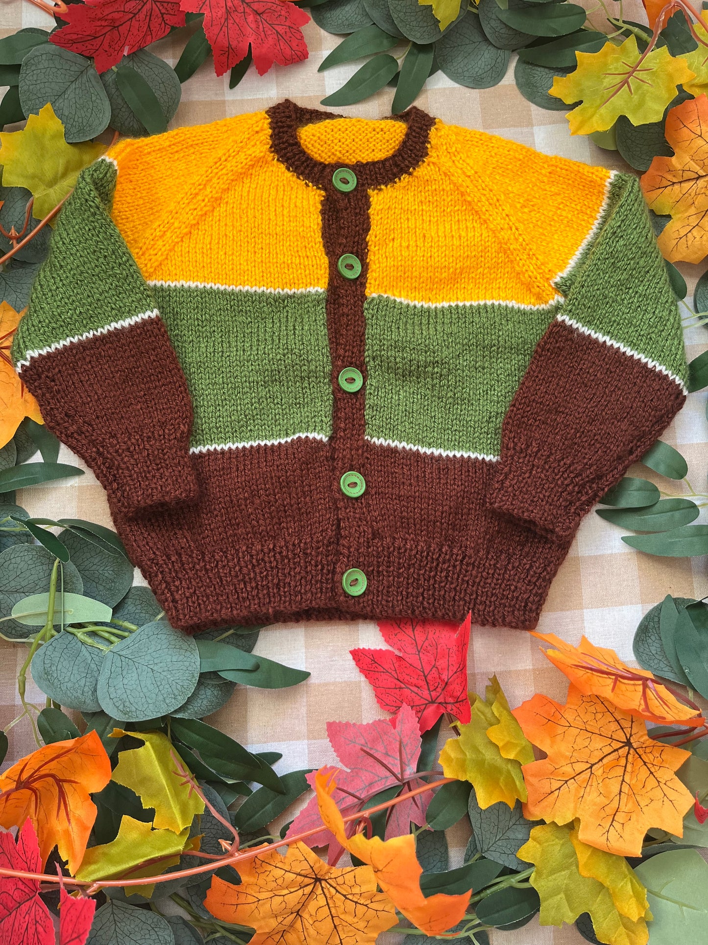 Personalise Me, Size 1-2 years, Name Cardigan, Woodland Theme Cardigan