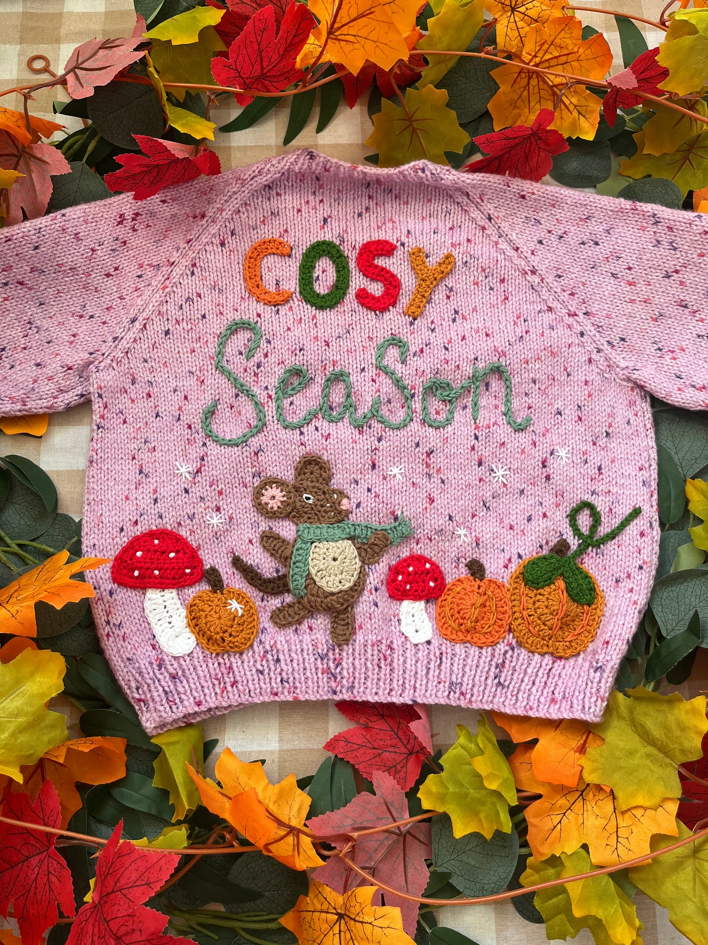 Size 3-5 years, Cosy Season, Field Mouse & Pumpkins