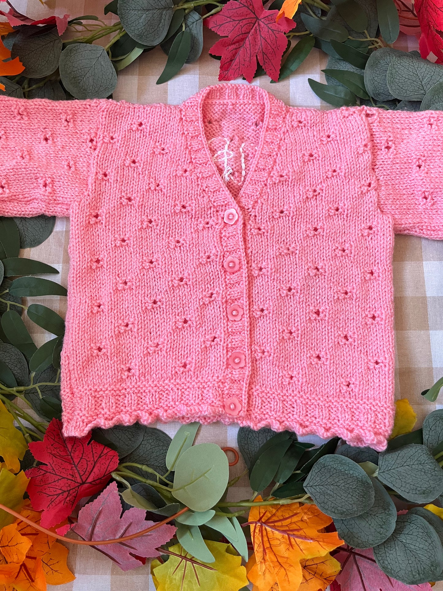 Size 1-2 Years, Pumpkin Spice, Pink Cardi, Please read description