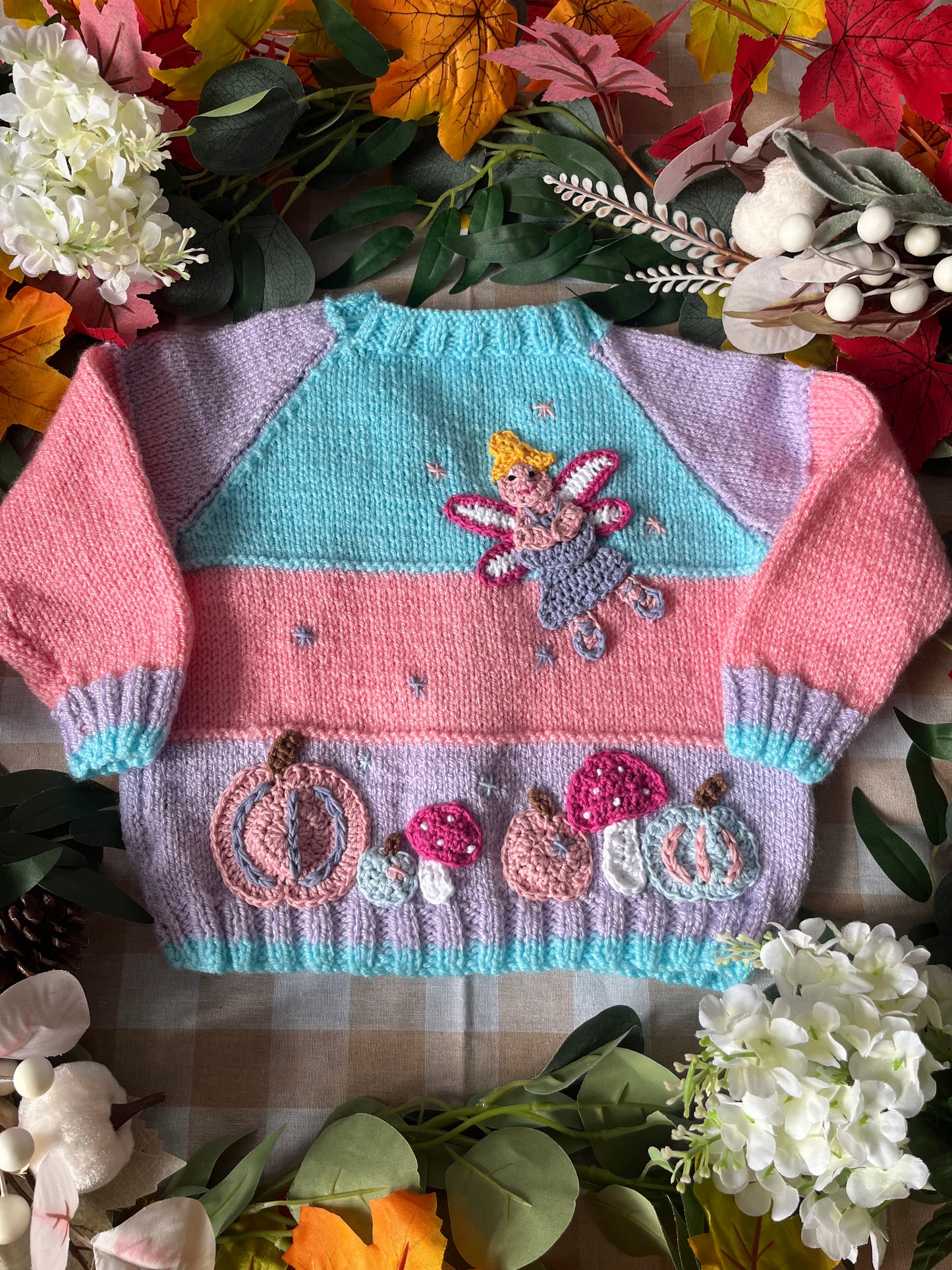 Size 1-2 Years, Pumpkin Fairy Cardigan