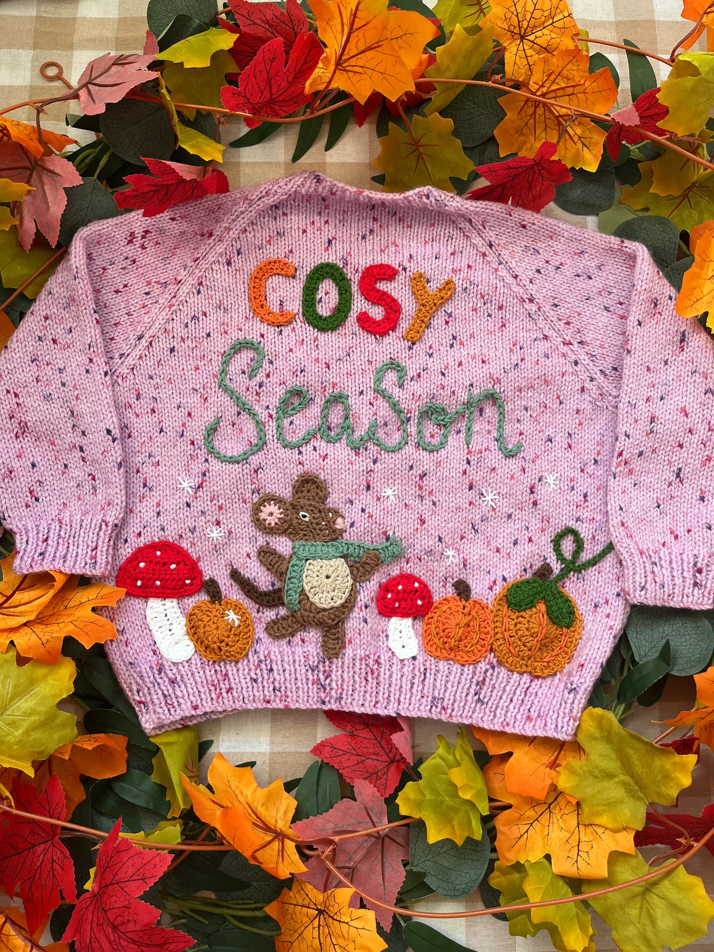 Size 3-5 years, Cosy Season, Field Mouse & Pumpkins