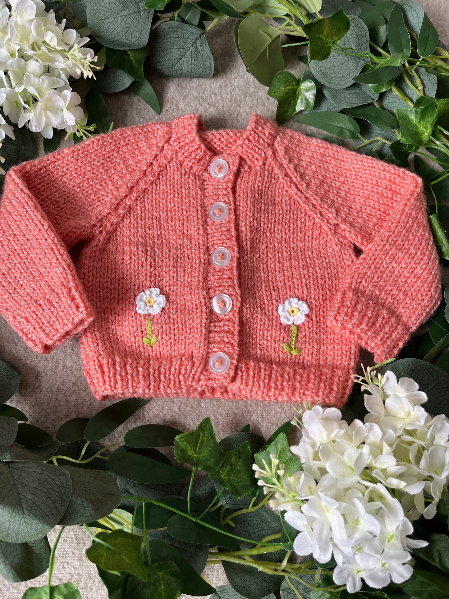 Size 0-3 Months, Personalise Me, Name Cardigan, Hedgehog Cardi