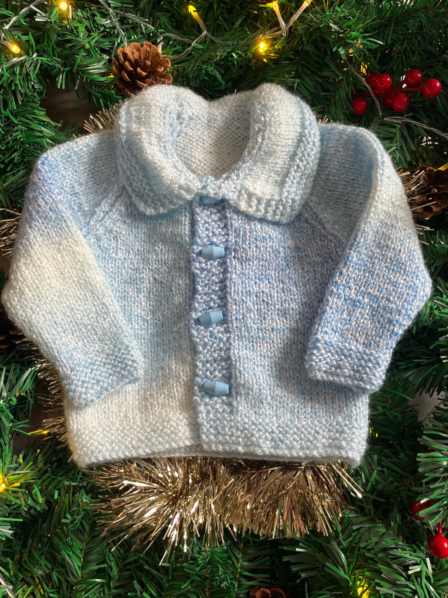 Personalise Me, Size 6-12 Months, Christmas Duck & Chicks Cardi