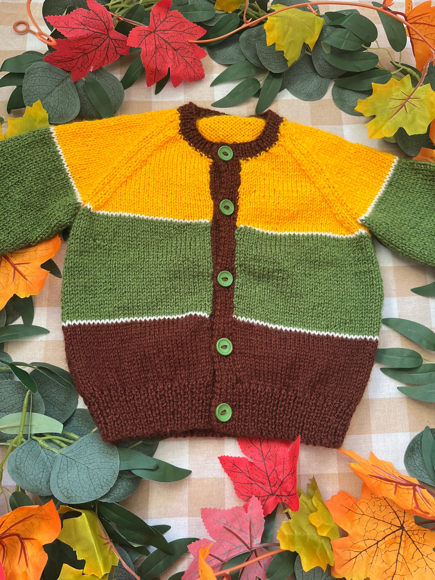 Personalise Me, Size 1-2 years, Name Cardigan, Woodland Theme Cardigan