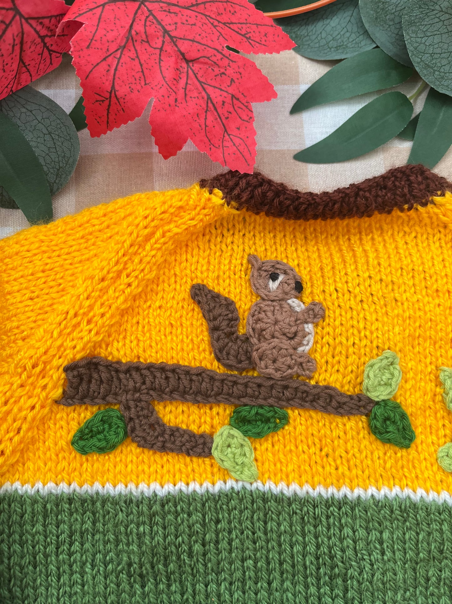 Personalise Me, Size 1-2 years, Name Cardigan, Woodland Theme Cardigan