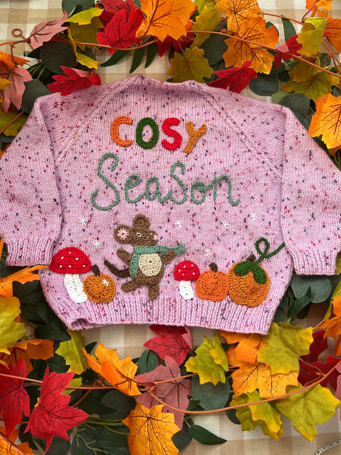 Size 3-5 years, Cosy Season, Field Mouse & Pumpkins