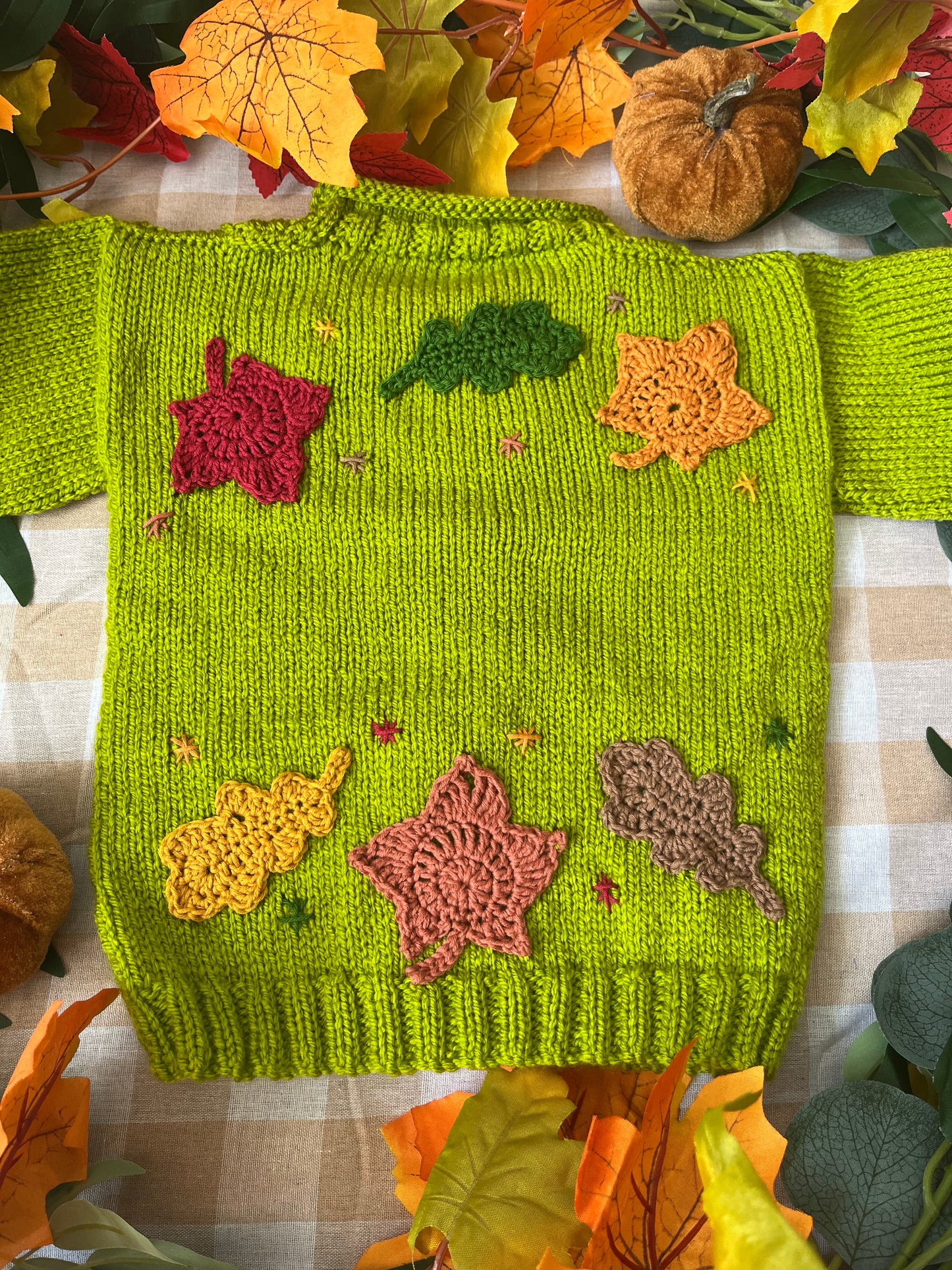Personalise Me, Size 12-18 Months, Autumn Leaves Name Cardigan
