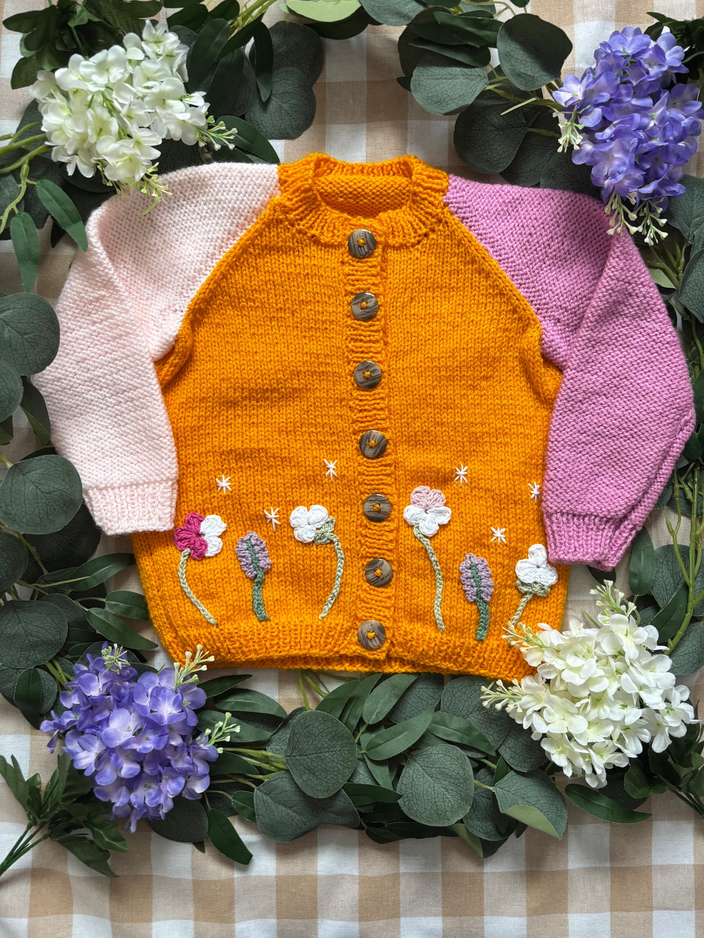 Personalise Me, Size 2-3 Years, Flower Name Cardi