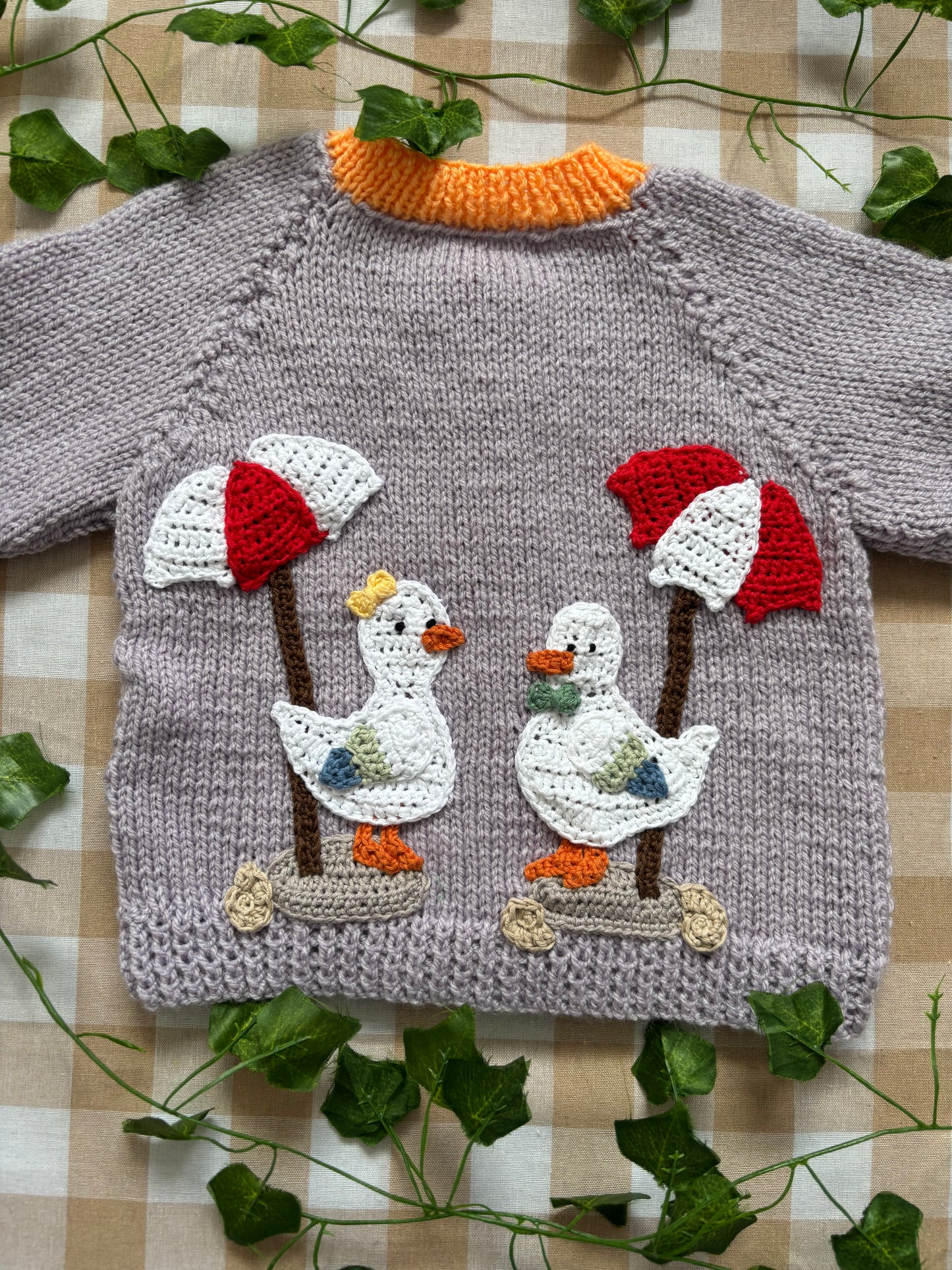 Size 12-18 Months, Two Seagulls Sunbathing