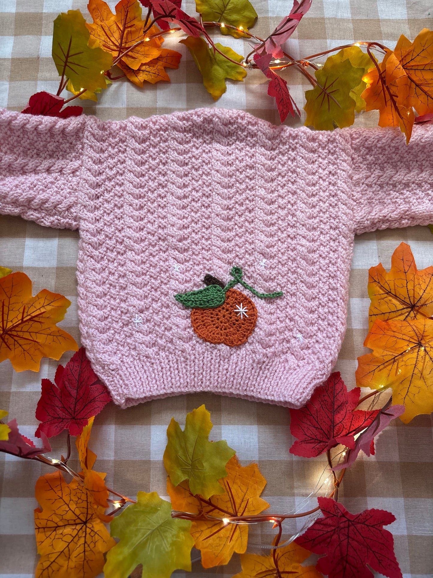 Personalise Me, Size 12 Months, Baby Pink Hand Knitted Cardi