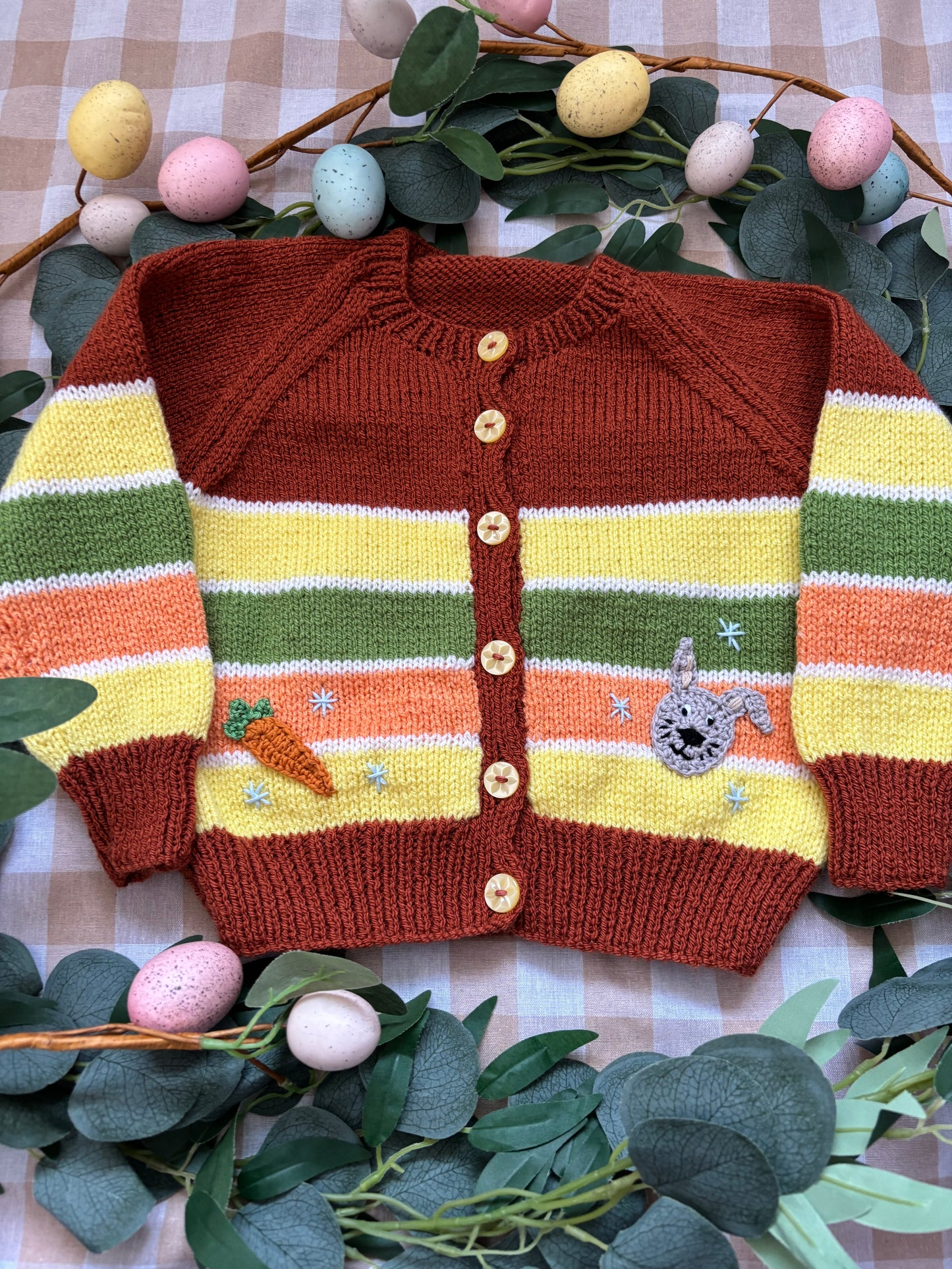 Size 2-3 Years, Hop Hop Hop, Striped Cardi
