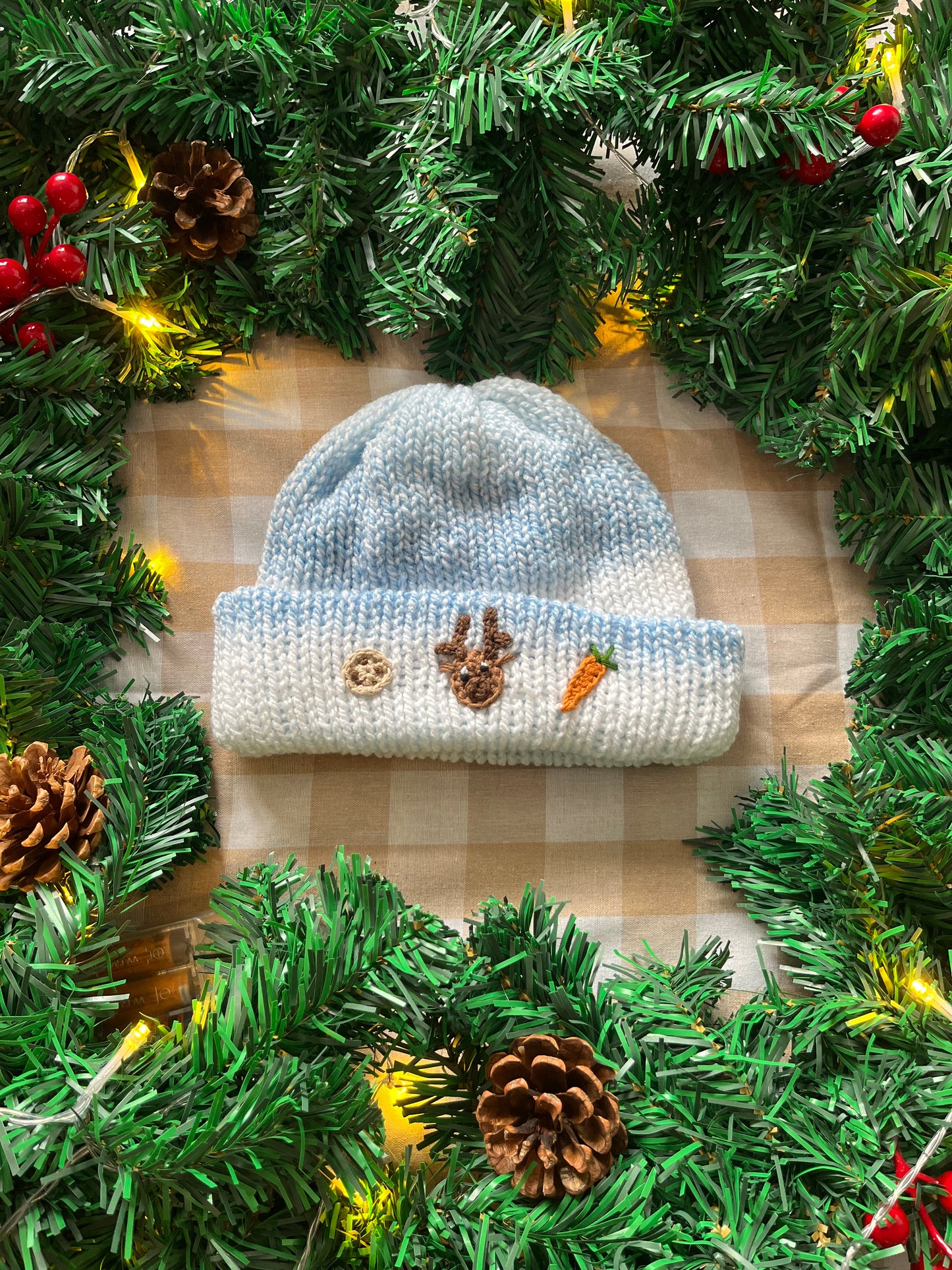 Size 1-3 Years, Santa’s Cookie, Reindeer & Carrot Hat
