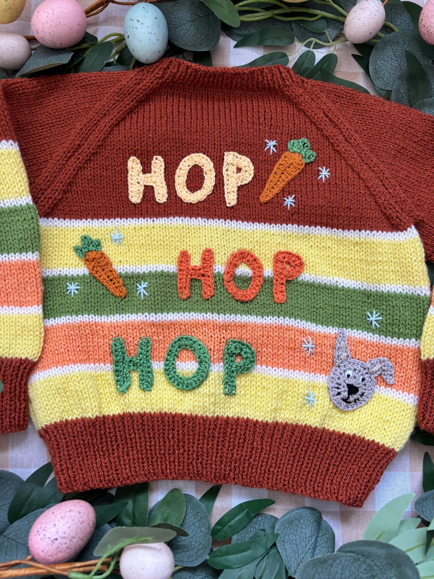 Size 2-3 Years, Hop Hop Hop, Striped Cardi