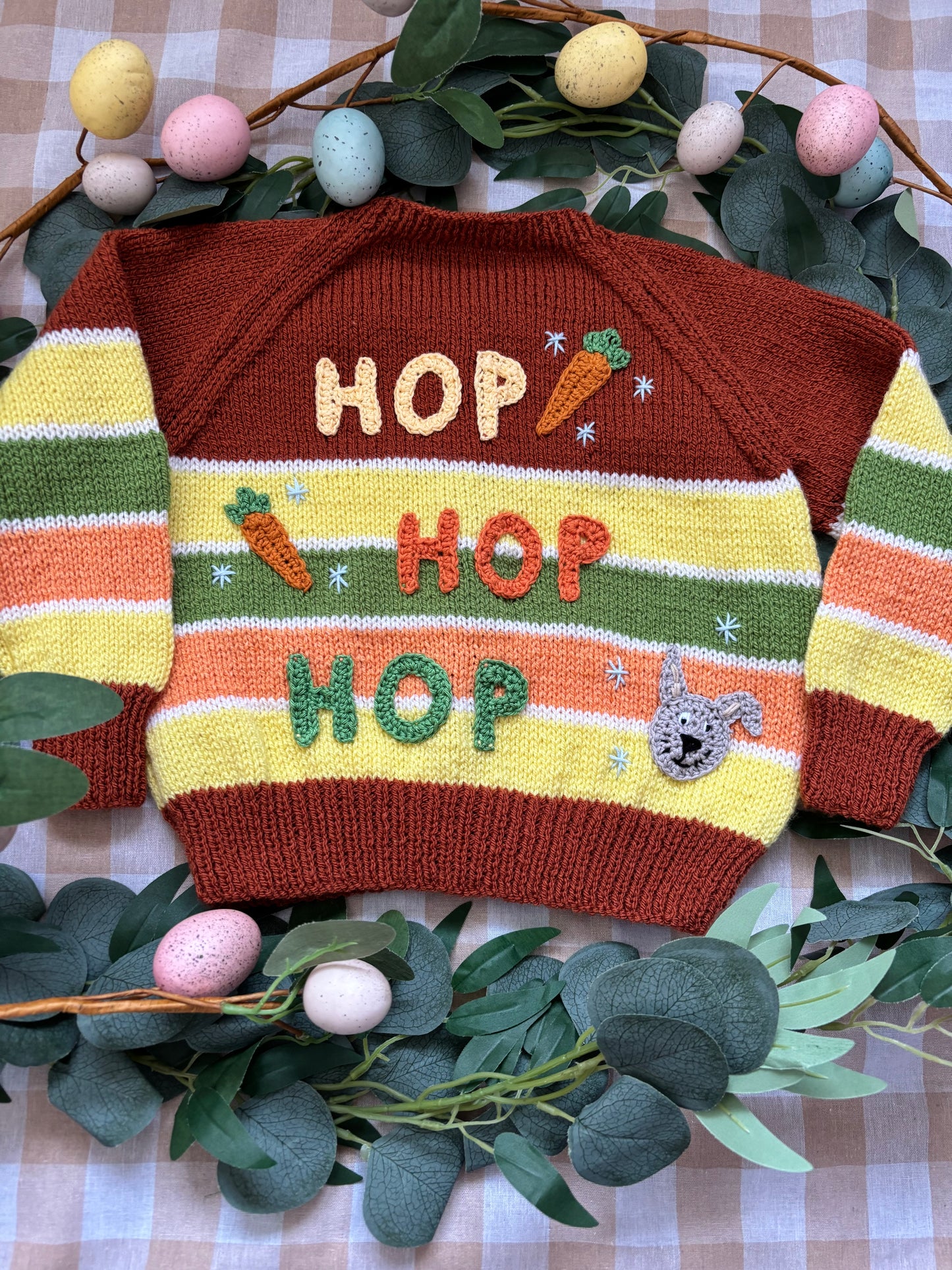 Size 2-3 Years, Hop Hop Hop, Striped Cardi
