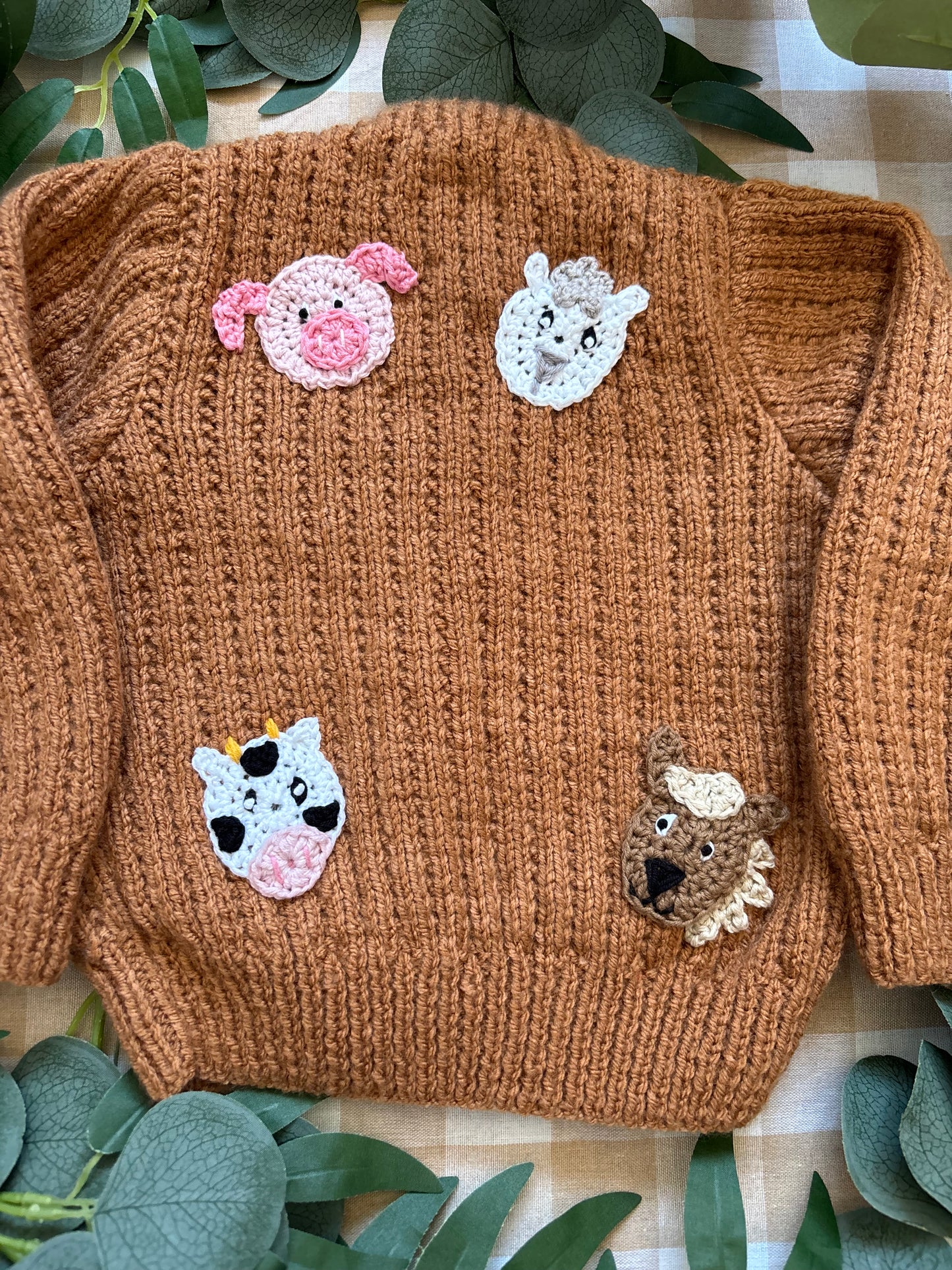 Personalise Me, Size 12-18 Months, Farm Name Cardi