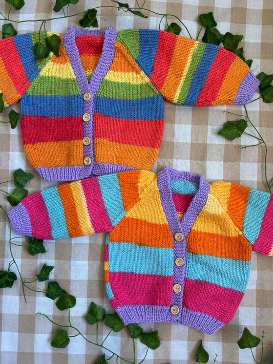 Matching Set, Size 3-9 Months, Name Cardigans.