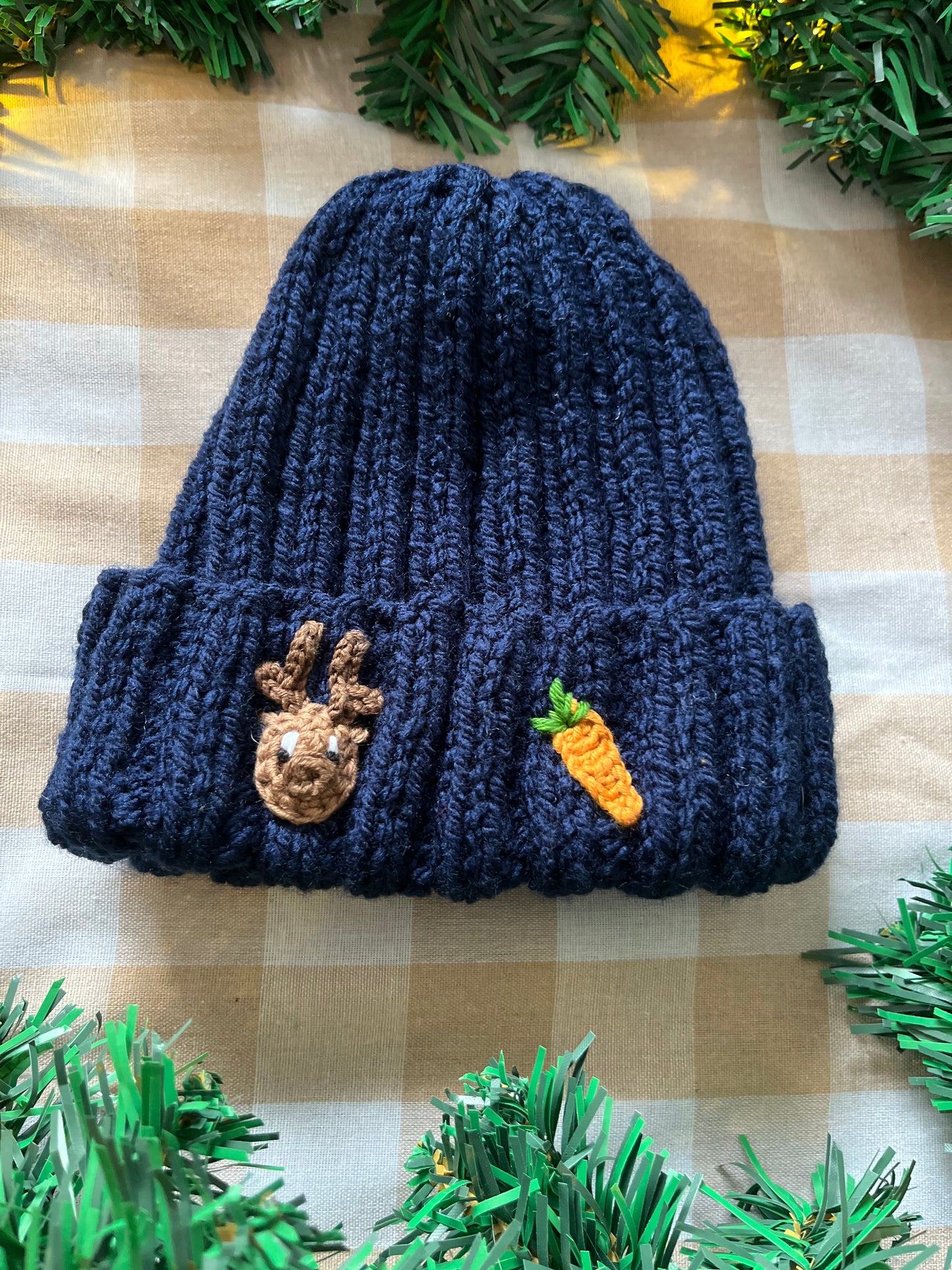 Personalise Me, Size 6-12 Months, Add a Letter, Reindeer & Carrot