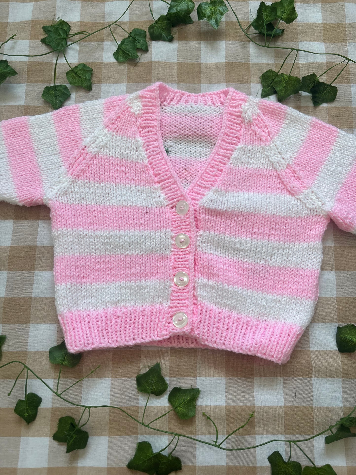 Size 1-2 Years, Ice Cream Striped Cardi