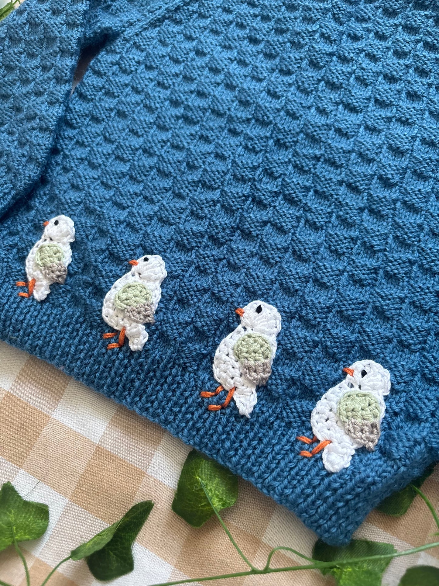 Personalise Me, Size 2-3 Years, Row of Seagulls Name Cardi