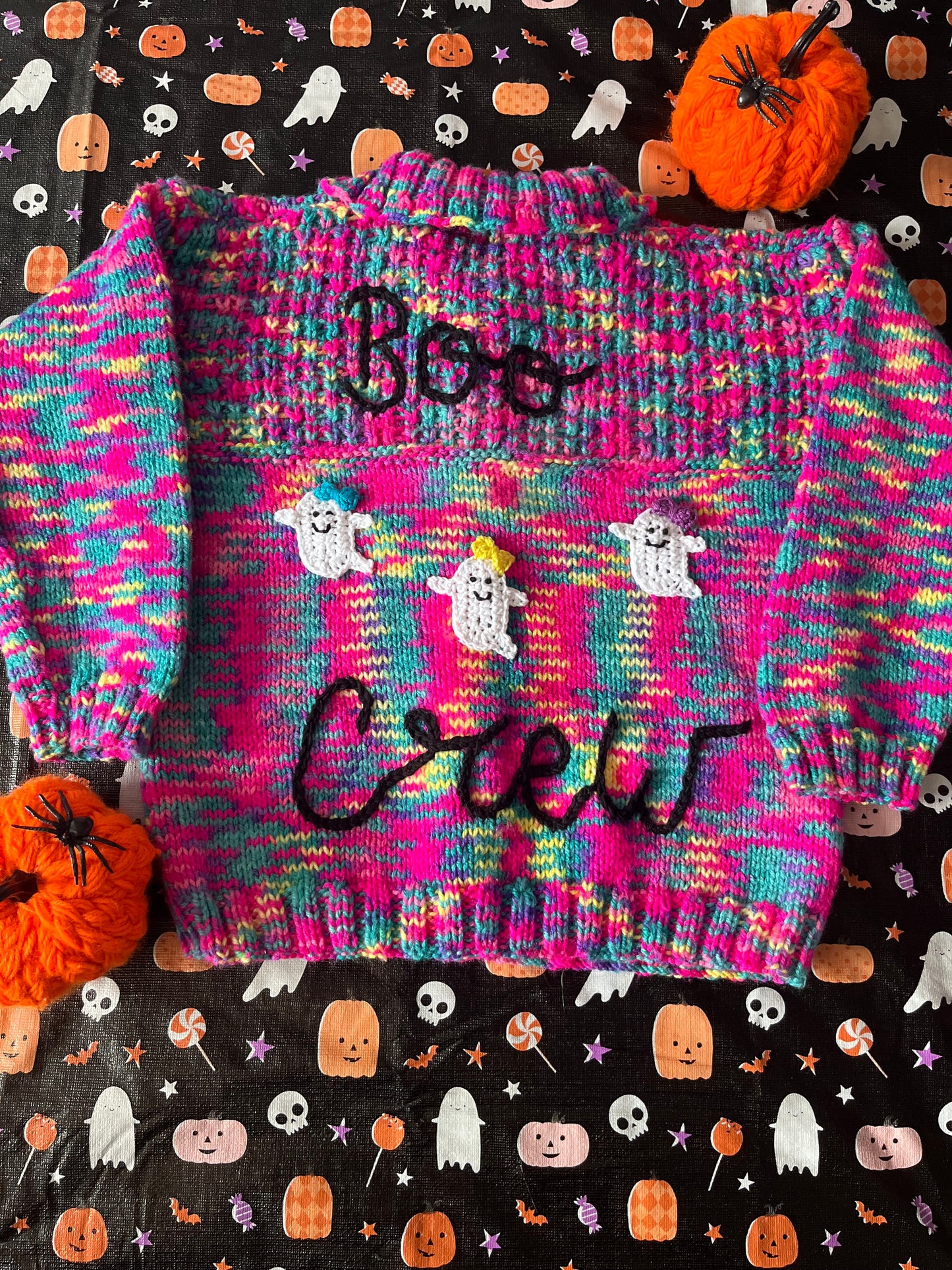 Size 3-5 Years, Boo Crew, Multi coloured Cardi