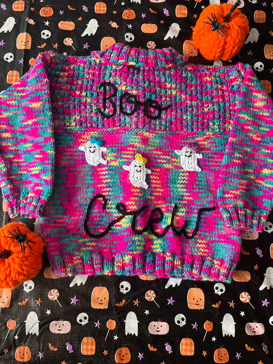 Size 3-5 Years, Boo Crew, Multi coloured Cardi