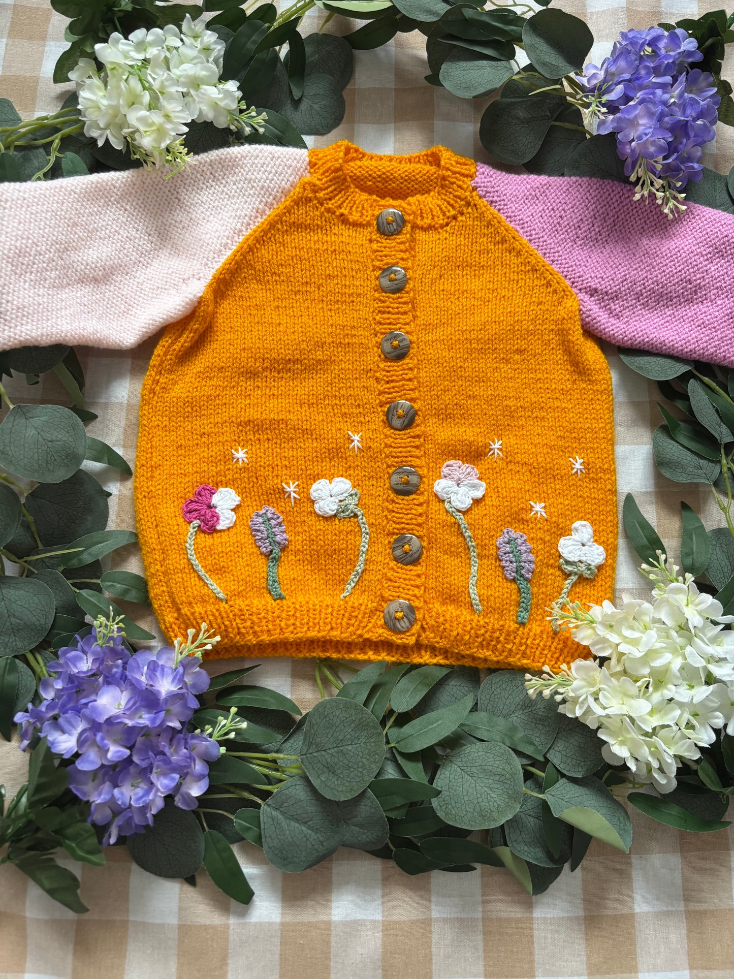 Personalise Me, Size 2-3 Years, Flower Name Cardi