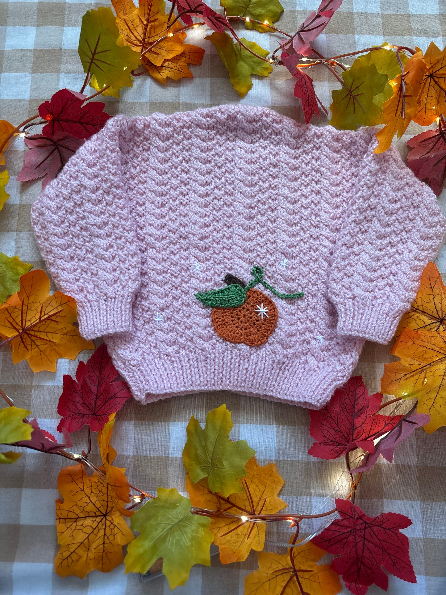 Personalise Me, Size 12 Months, Baby Pink Hand Knitted Cardi