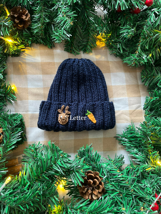 Personalise Me, Size 6-12 Months, Add a Letter, Reindeer & Carrot