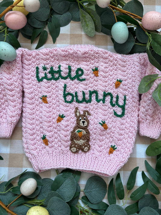 Size 6-9 Months, Little Bunny, Baby Pink Cardi