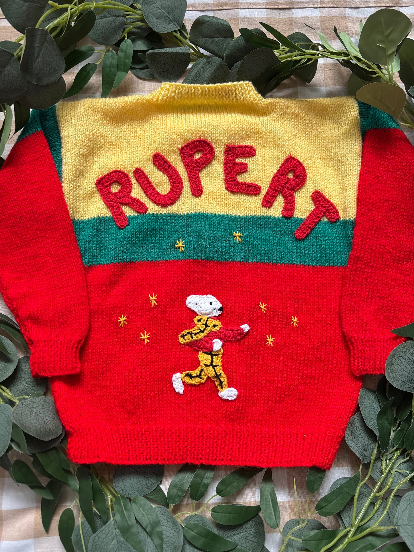 Size 3-5 Years, Rupert Inspired Jumper