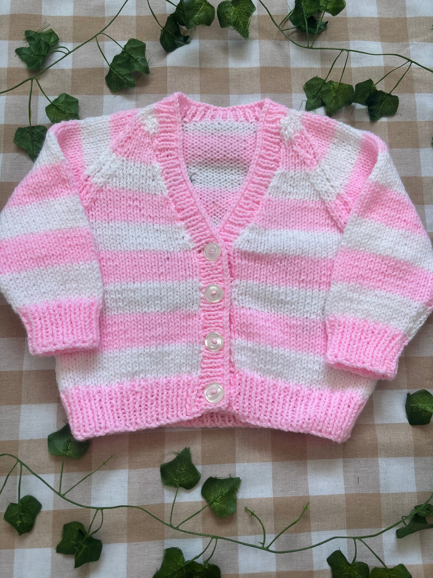Size 1-2 Years, Ice Cream Striped Cardi