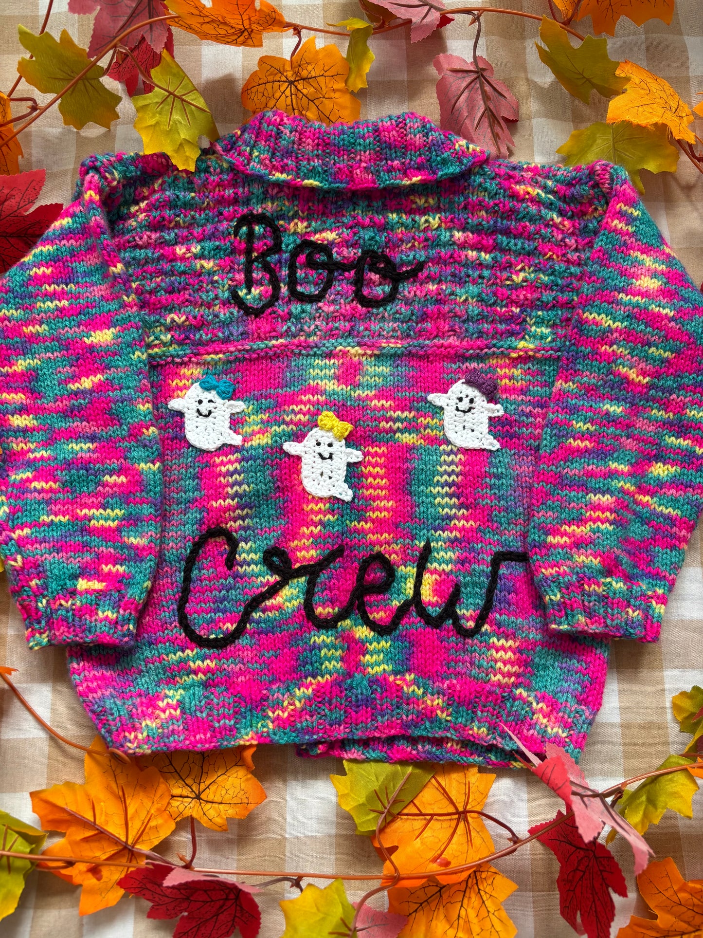 Size 4-6 Years, Boo Crew, Multi coloured Cardi