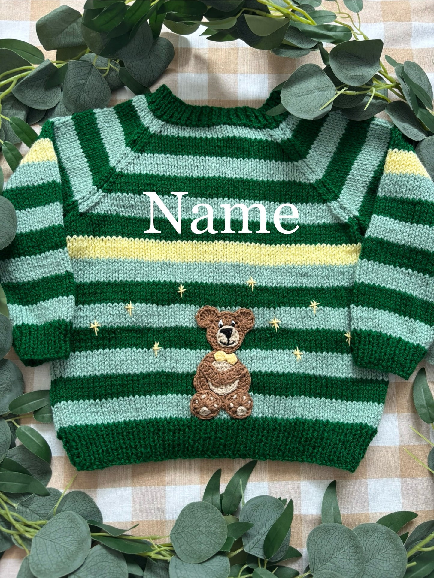 Personalise Me, Size 2-4 Years, Bear Name Cardi