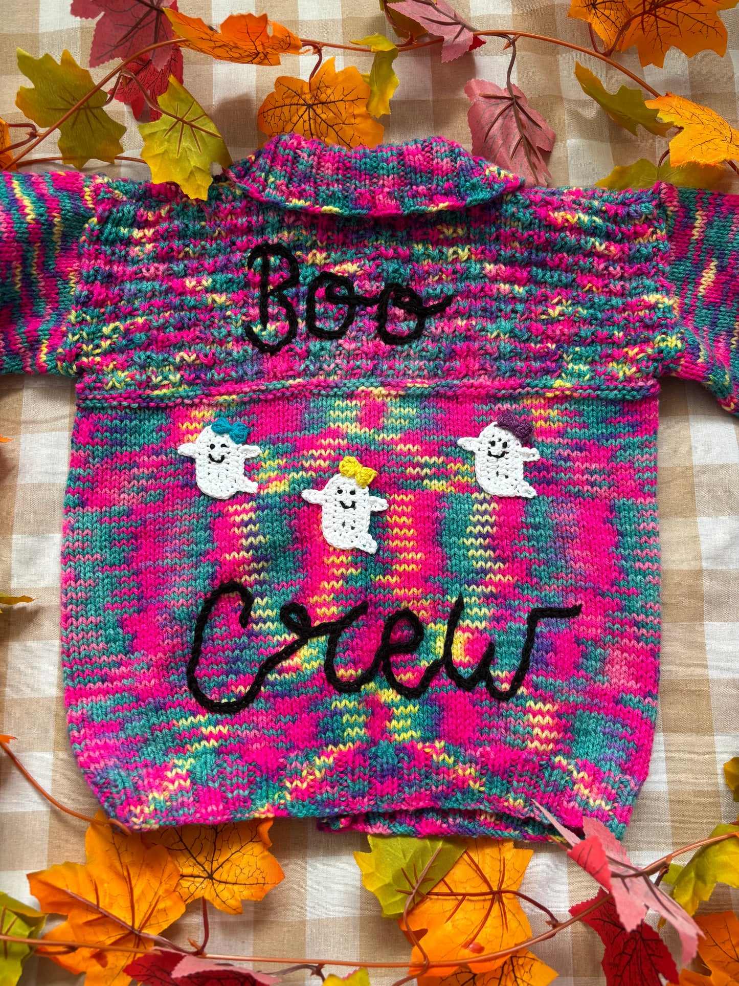 Size 4-6 Years, Boo Crew, Multi coloured Cardi