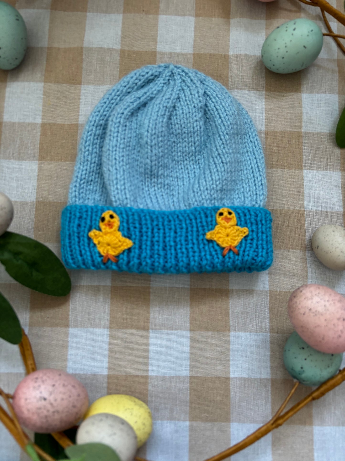 Personalise Me, Size 1-2 years, Add a letter, Little Chicks hat