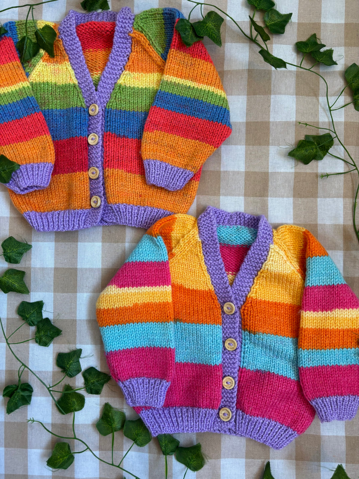 Matching Set, Size 3-9 Months, Name Cardigans.