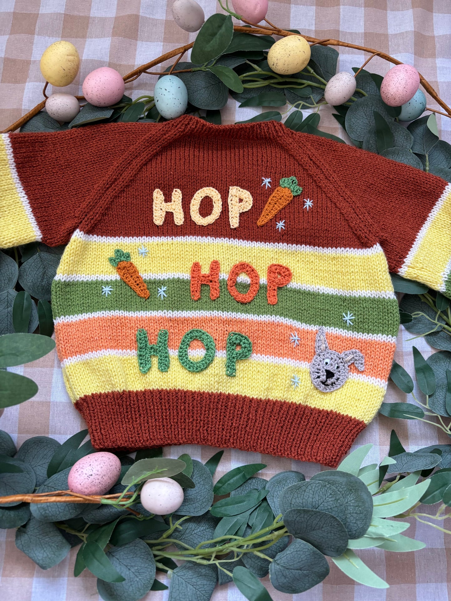 Size 2-3 Years, Hop Hop Hop, Striped Cardi
