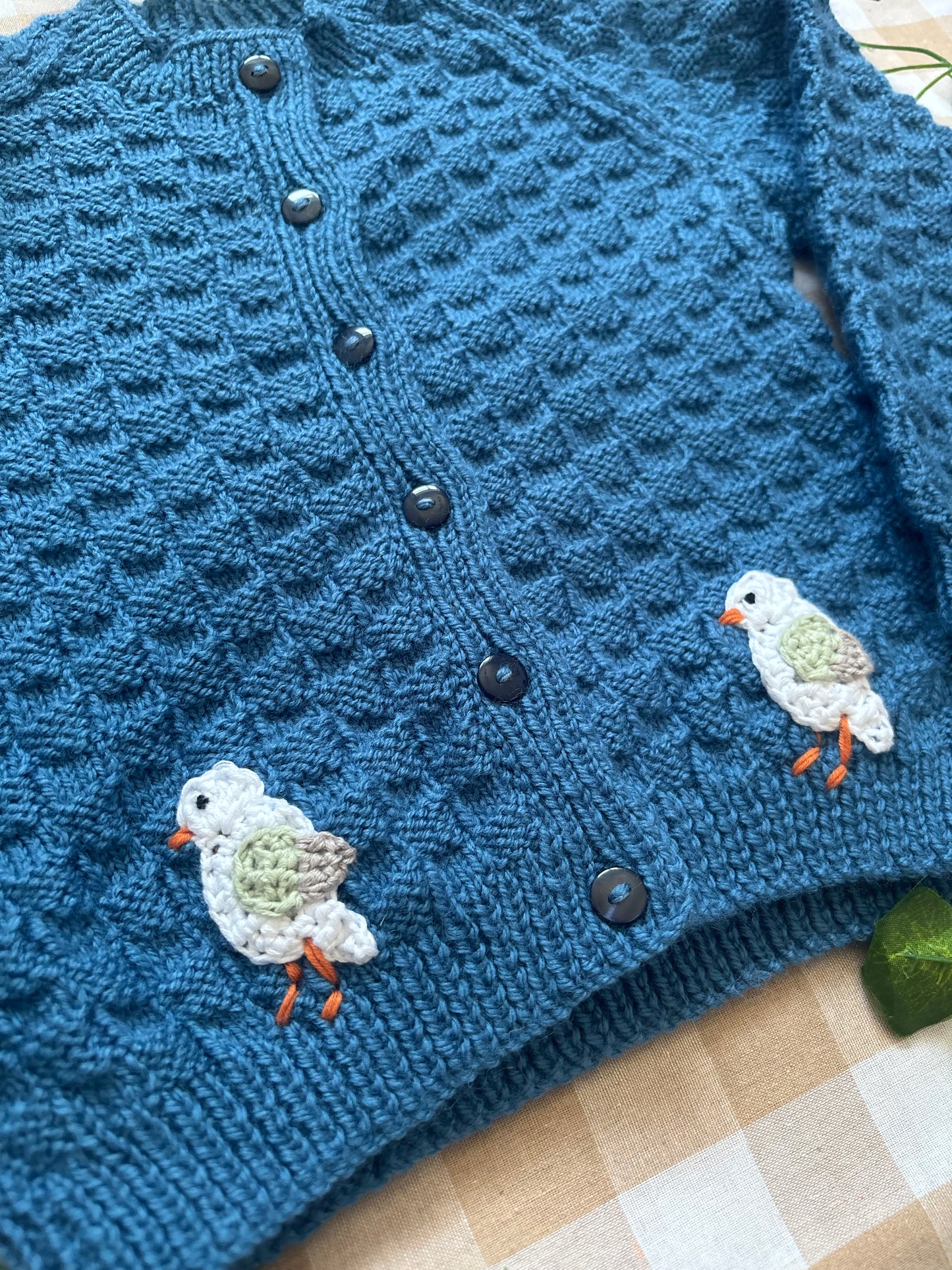 Personalise Me, Size 2-3 Years, Row of Seagulls Name Cardi