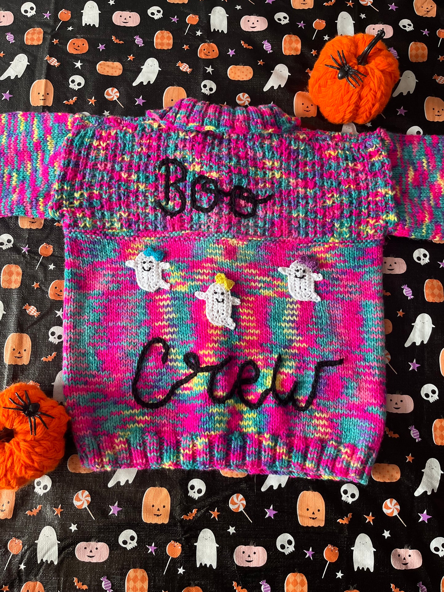 Size 3-5 Years, Boo Crew, Multi coloured Cardi