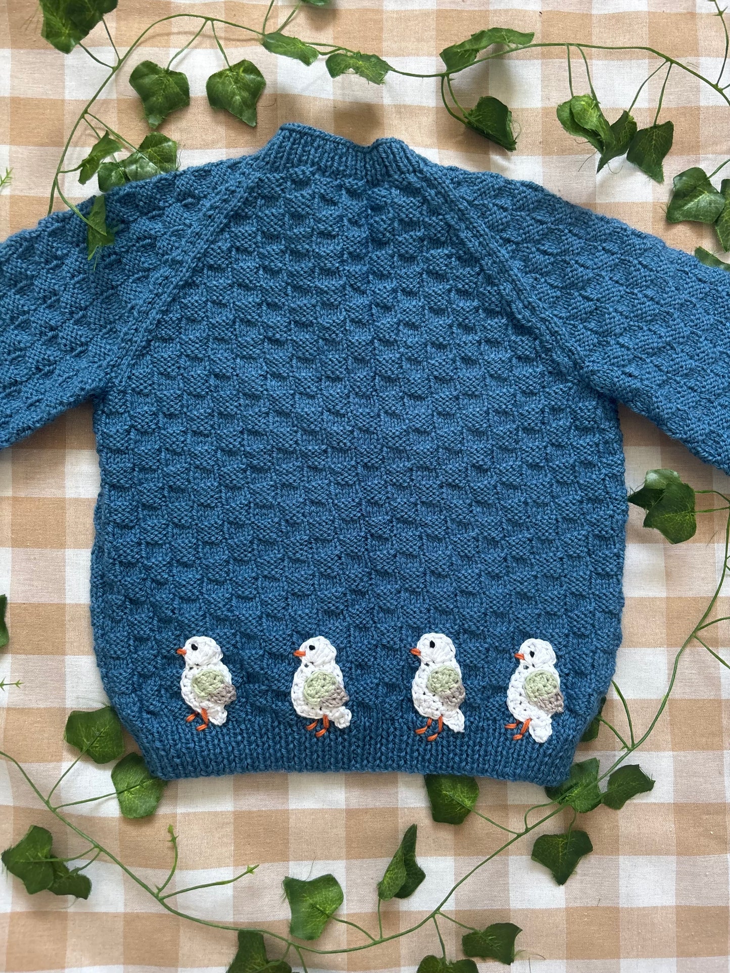 Personalise Me, Size 2-3 Years, Row of Seagulls Name Cardi