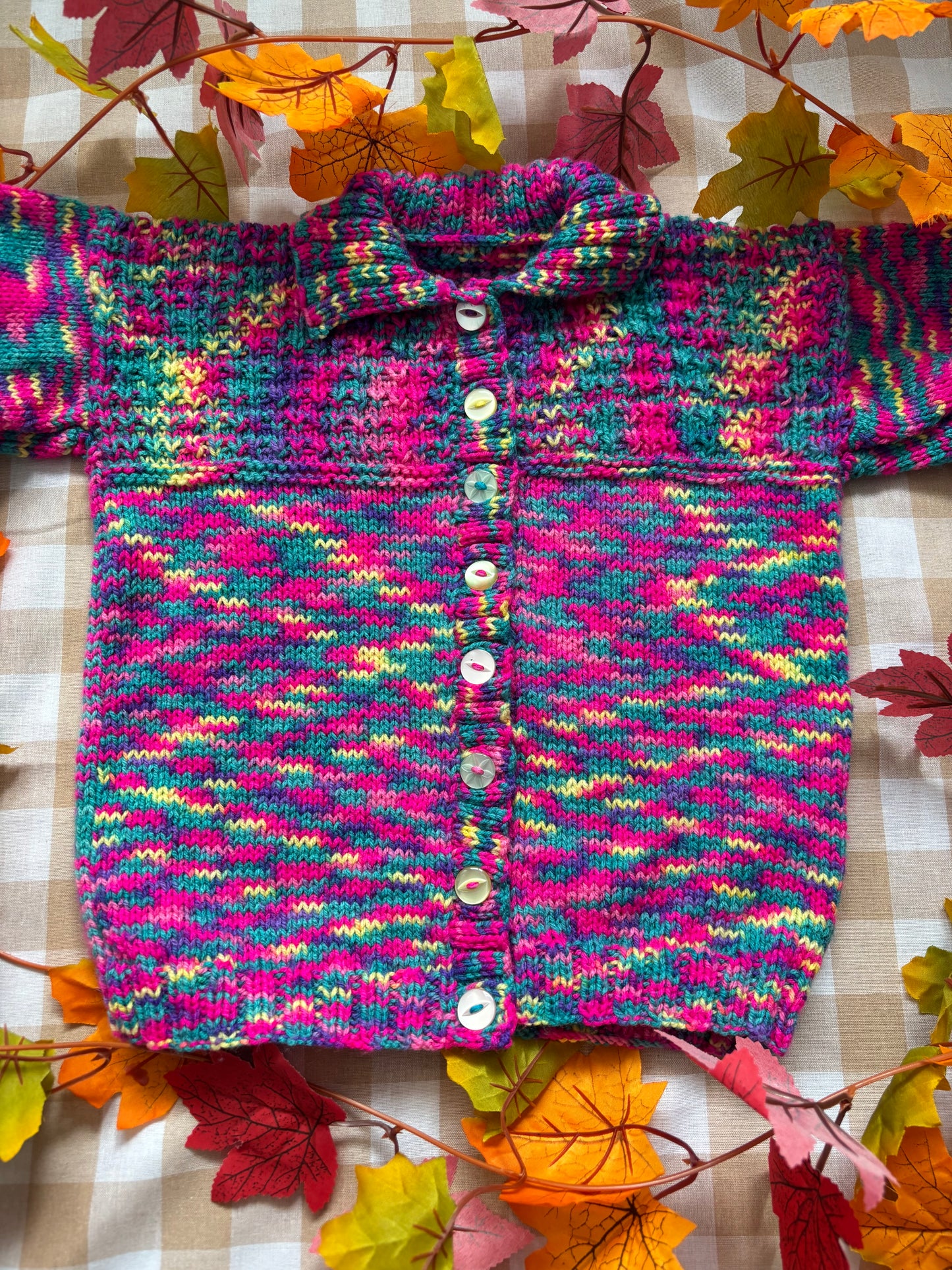 Size 4-6 Years, Boo Crew, Multi coloured Cardi