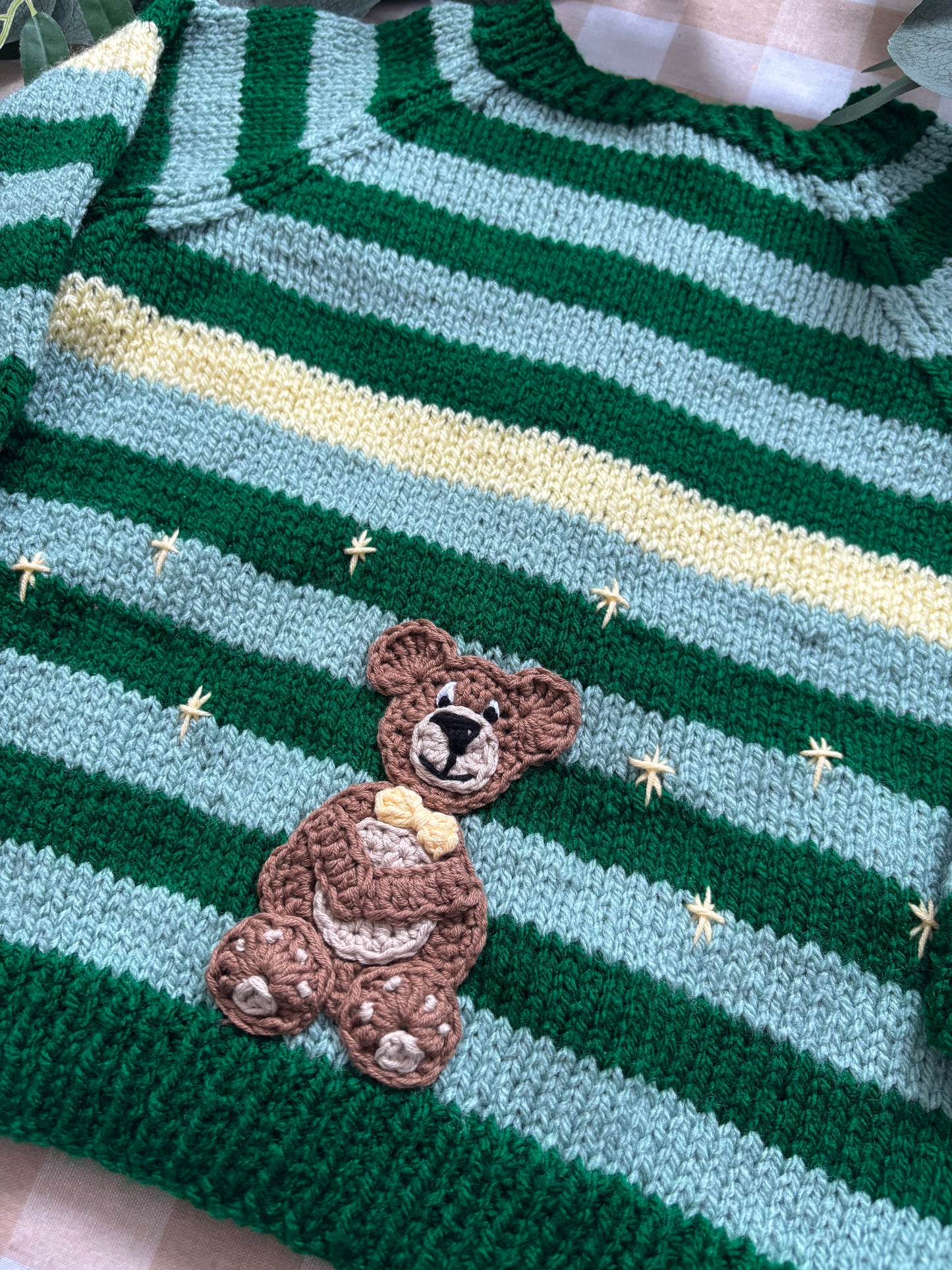 Personalise Me, Size 2-4 Years, Bear Name Cardi